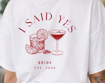 パーソナライズされた花嫁＆クルーシャツ、女性用チーム花嫁シャツ、独身最後のパーティーシャツ、花嫁とクルーの衣装