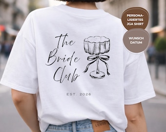 Personalized Hen Party T-Shirt for Women, The Bride Club Shirt – Bride and Crew Shirts – Hen Party Shirt with Date – Team Bride Outfit