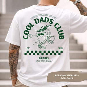 Maglietta Cool Dads Club - Maglietta personalizzata per papà con l'anno desiderato - Regalo per la festa del papà