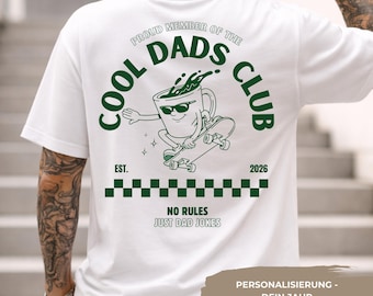Maglietta Cool Dads Club, maglietta personalizzata per papà con l'anno desiderato, regalo per la festa del papà