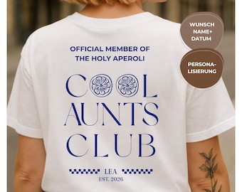 Cool Aunts Club T-Shirt, Cool Aunt T-Shirt, Gift Idea for Aunts, Gift for Sister and Expectant Aunt
