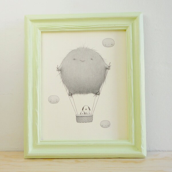 Balloon monster - Monster illustration - Giclée Print