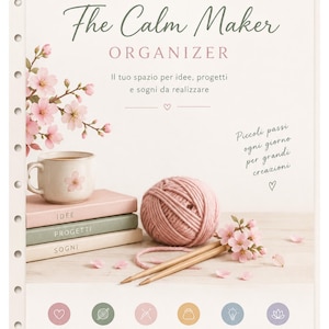 Calm Maker Organizer - Utskrivbar kalender för kreativa personer, A5 digital PDF
