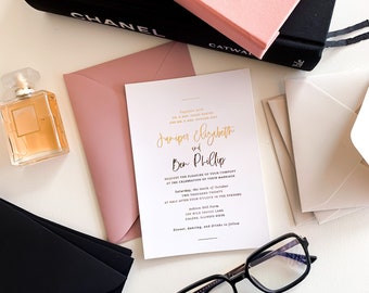 Elizabeth Wedding Invitation Suite | Customizable