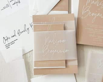 Madison Wedding Invitation Suite  |  Customizable