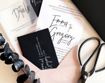 Emma Wedding Invitation Suite | Customizable