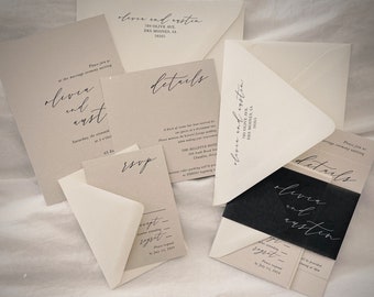 Austin Wedding Invitation Suite  |  Customizable