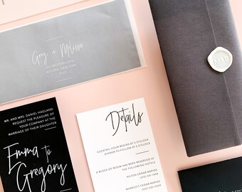 Gregory Wedding Invitation Suite | Customizable