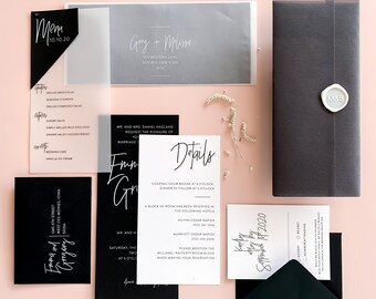 Gregory Wedding Invitation Suite | Customizable