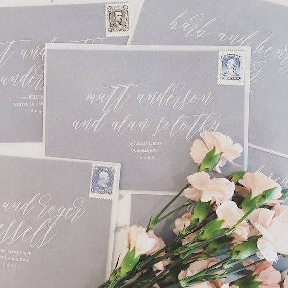 Digital Calligraphy and Custom Envelope Address Printing on