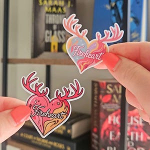 Throne of Glass inspired kindle sticker | Fireheart | Rowan and Aelin | bookish sticker | romantasy sticker | book accessory decal