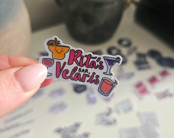 Sticker Kindle inspiré d'ACOTAR : Rita's Bar, Velaris, sticker pour Kindle sur la cour de nuit