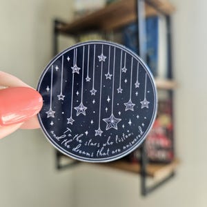 ACOTAR inspired Kindle Sticker: to the stars who listen | Rhysand and Feyre, Night Court Decal
