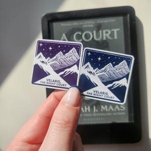 ACOTAR風Velaris Night Court Kindleステッカー - Bookish Romantasyデカール