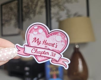 Throne of Glass inspired Sticker: My heart is in Chapter 38 - Rowan and Aelin Romantasy Decal
