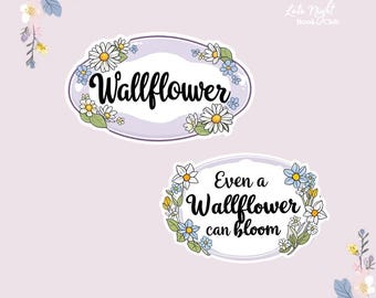 Bridgerton Inspired Wallflower Sticker: Penelope Fetherington - Floral Romance bookish reader decal