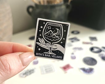 Sticker Kindle inspiré d'ACOTAR : Rita's Bar, sticker Velaris Night Court