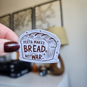 Peeta Makes Bread Kindle Sticker: Hunger Games Inspired  Book Lover Decal