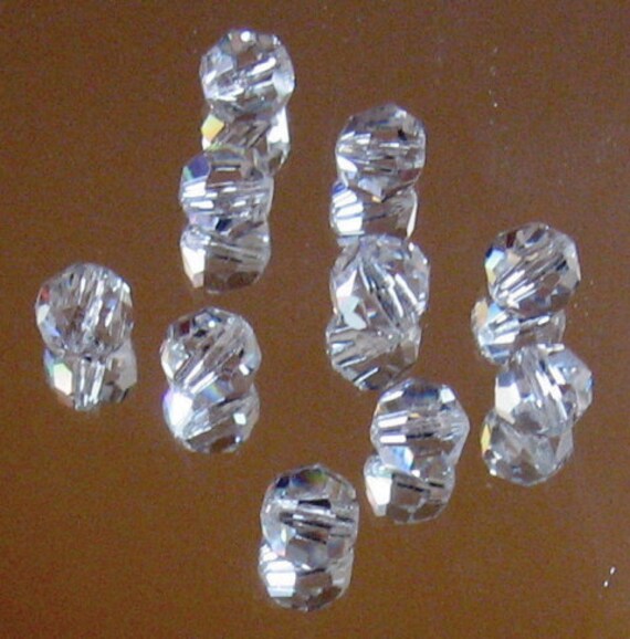 10 30 Full Lead Clear Crystal Beads 10mm Etsy