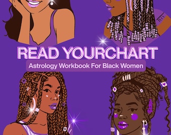 Astrology Workbook for Black Women | Birth Chart Guide PDF | Read Your Chart | Beginner Astrology Spiritual Self Discovery Digital Download