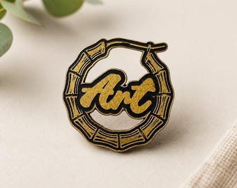 Art Bamboo Lapel Pin