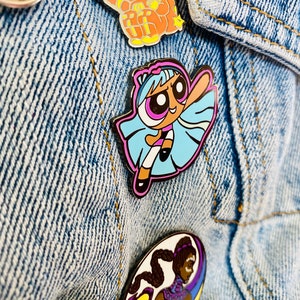 Power Puff Girl Blisstina Enamel Brooch Enamel Pin Brooch Power Puff Lapel Pin Retro Enamel Pin Retro Gift mothers day gift image 5