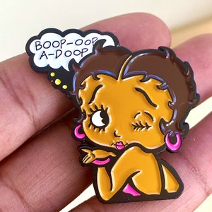 Betty Boo BGM Enamel Pin Celebrate Your Black Girl Magic image 1