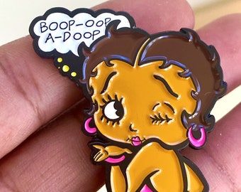 Betty Boo BGM Enamel Pin - Celebrate Your Black Girl Magic