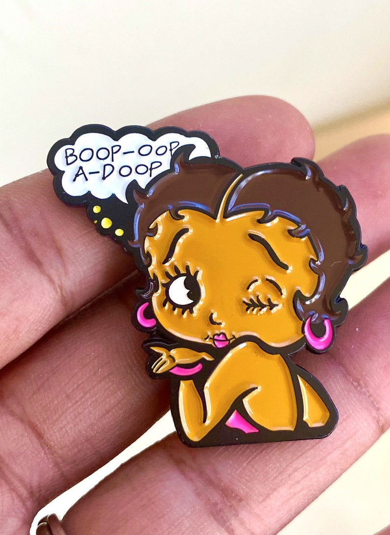 Betty Boo BGM Enamel Pin Celebrate Your Black Girl Magic image 1