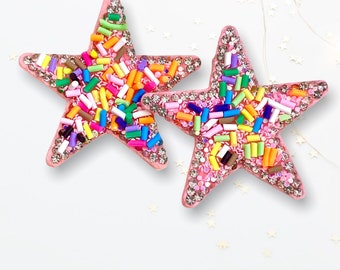 Cosmic Confetti Star Earrings