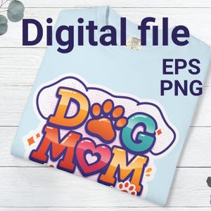 Digital Download – DOG MOM PRINT | Printable Artwork for Dog Lovers