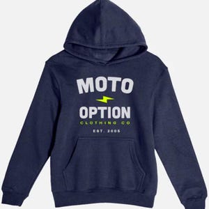 Stacked Bolt, Youth hoodie, motocross, dirt bike, quads, racing, off road
