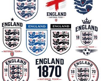 10 File,England National Team SVG Bundle,Three Lions Football PNG, England Soccer Shirt Design, Cricut SVG,England sv,England world cup