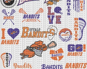 15 File,Bandits svg,bandits png,bandits bundle,logo I Cup,Tshirt,Clip Art,Cricut | ,Layered File,Instant Download,Buffalo,buffalo svg