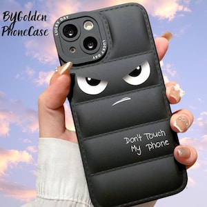 Funny Angry Eye TPU Phone Case – Cartoon Painted Cover for iPhone & Android
