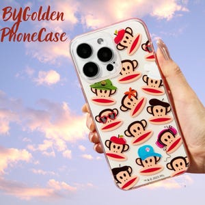 Paul Frank Monkey Print iPhone Case – Fun Summer Island Protective Phone Cover, Durable & Stylish