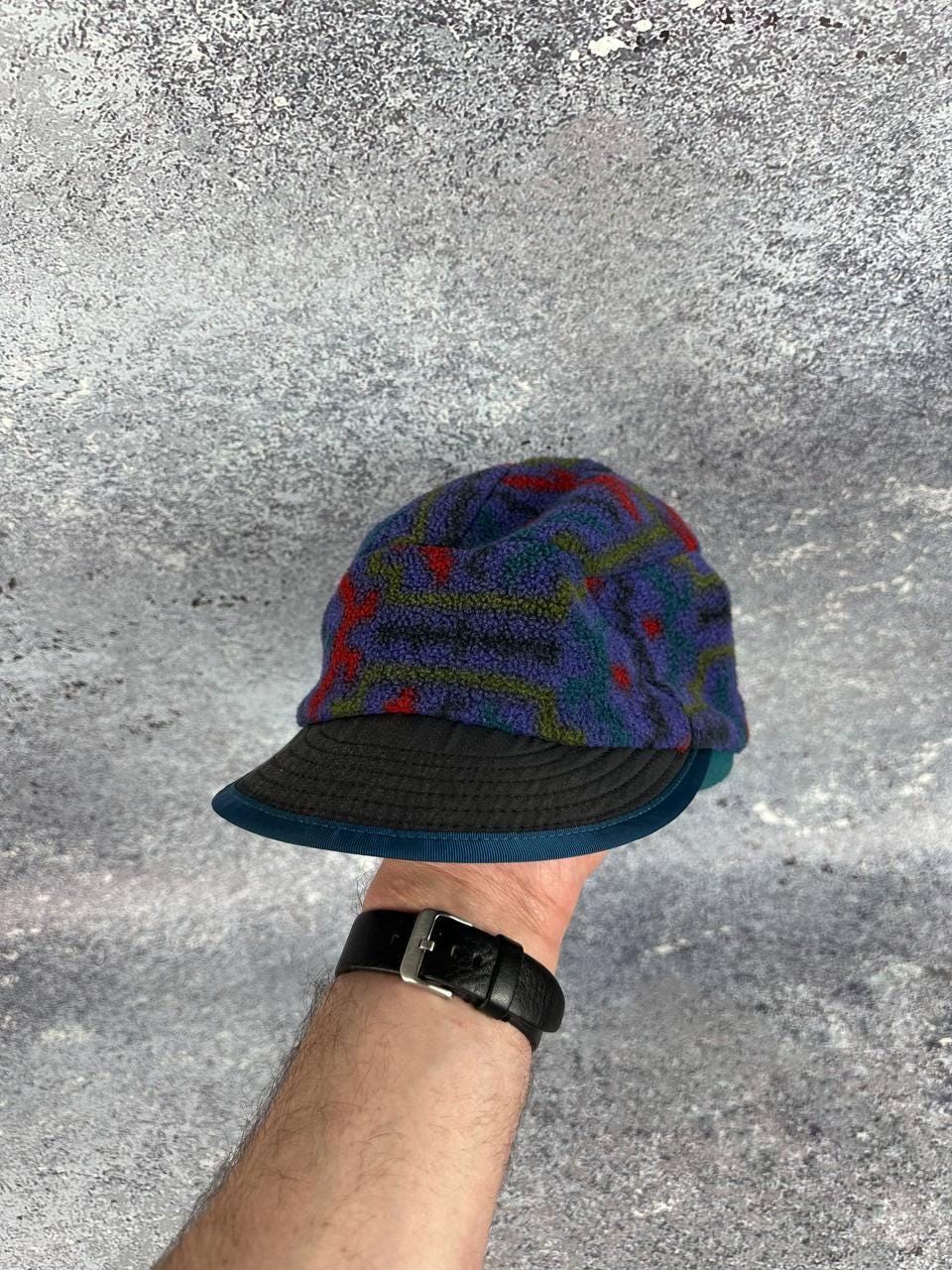 90s FA98 Patagonia DUCK BILL SYNCHILLA FLEECE CAP MADE IN