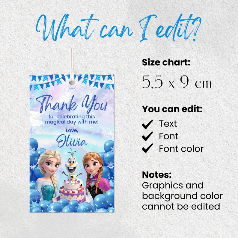 Planning a Frozen birthday party? These Frozen party tags are the perfect addition to your party favors or gift bags. Instantly downloadable and easy to print, they make party prep simple and fun.