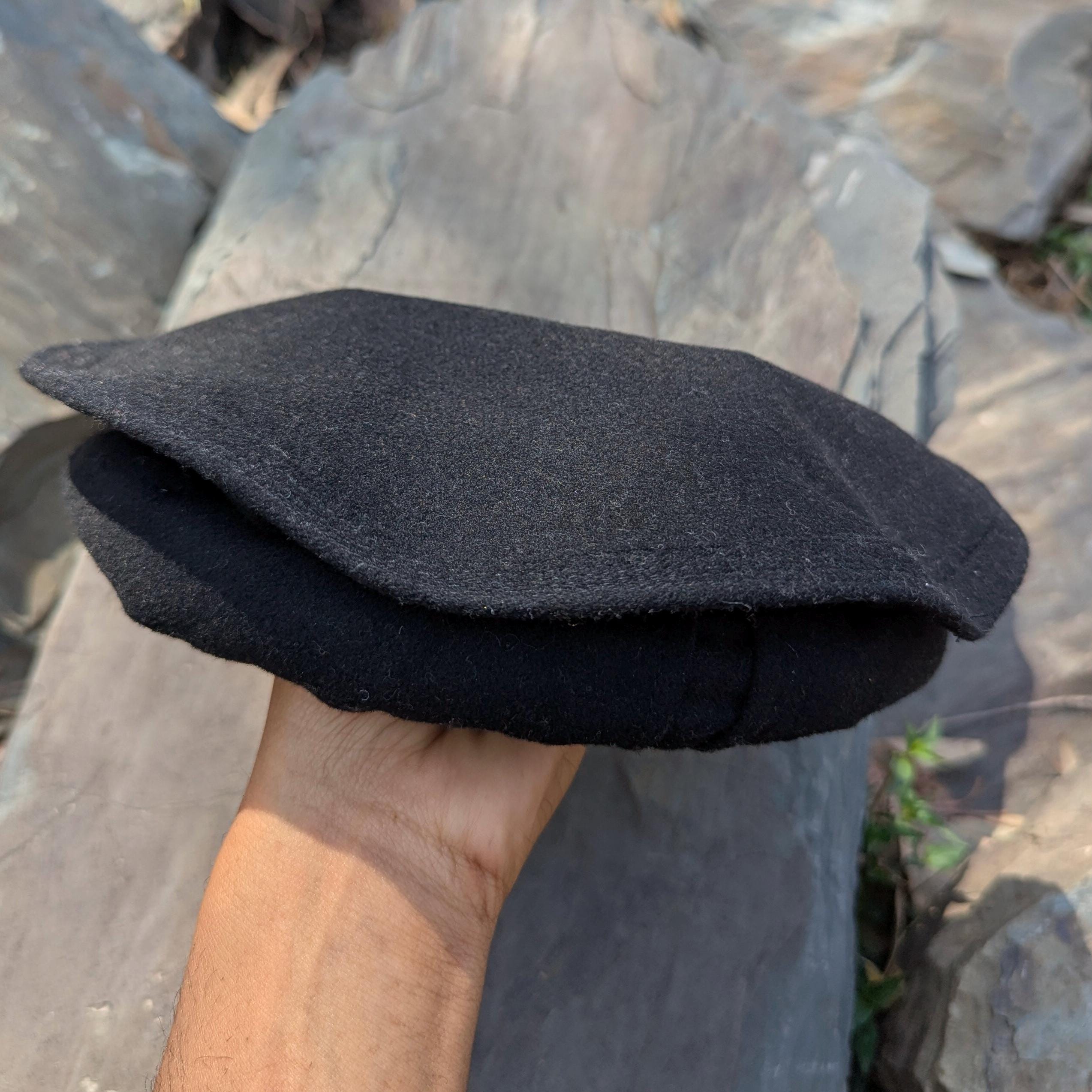 Handmade Afghan Hat, Traditonal Chitral Hat, Round Pakol Cap, Warm ...