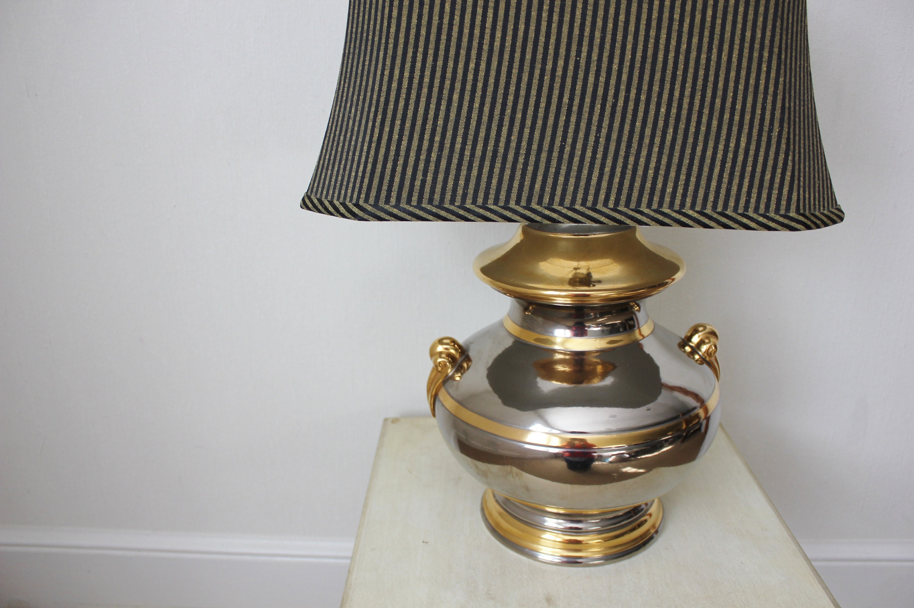 Gold and Silver Lamp Etsy