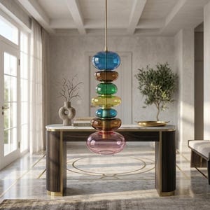 Blown Glass Pendant Lights - Ceiling Light - Hanging Lamp - Light Fixtures - Lighting for Kitchen Island
