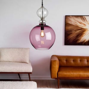 Blown Glass Pendant Light | Kitchen Lighting | Hanging Lights | Ceiling Light | Pendant Lamp | Pendant Lighting | Glass Pendant Lights