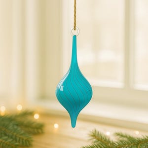Handblown Glass Ornament | Christmas Ball Ornaments | Vintage Holiday decor | Glass Christmas Ornaments for Tree | Blown Glass Baubles