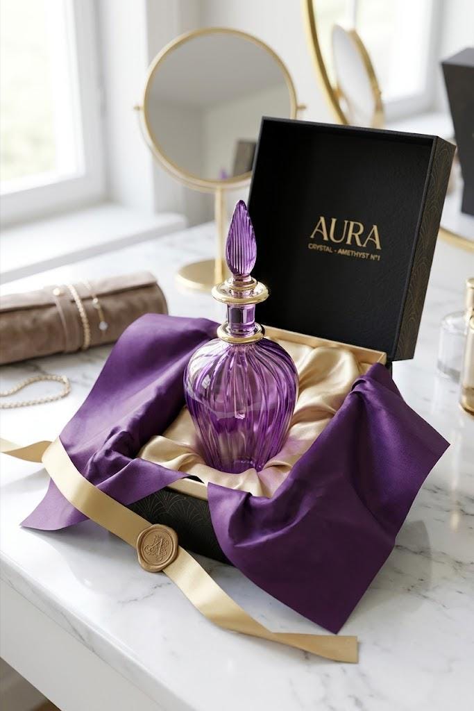 Glass Perfume Flacon