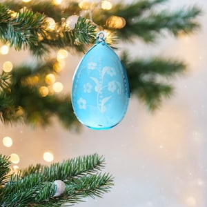 Decorazioni natalizie / Decorazioni in vetro inciso / Decorazioni sospese / Palline per albero di Natale egiziane / Decorazioni in vetro soffiato a mano