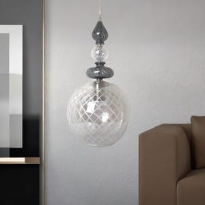 Blown Glass Pendant Light | Modern Pendant Lighting | Ceiling Light Fixture | Hand Blown Pendant Lights | Hanging Lamp | Kitchen Island