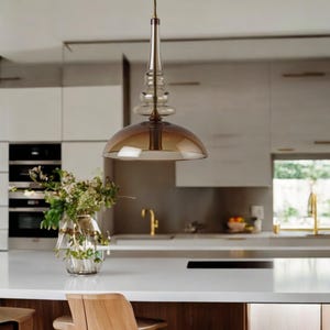 Glass Pendant Light | Blown Glass Pendant Lights | Kitchen Lighting | Pendant Lighting | Ceiling Light | Light Fixtures | Hanging Light