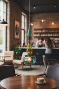 Blown Glass Pendant Light - Light Fixtures - Ceiling Lights - Hanging Lamp - Pendants for Kitchen Island product logo