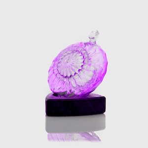 Hanging Ornaments for Christmas Tree | Purple Glass Ball | Mouth Blown Holiday Ornament | Unique Bauble Gift for Her | Tree Decoration