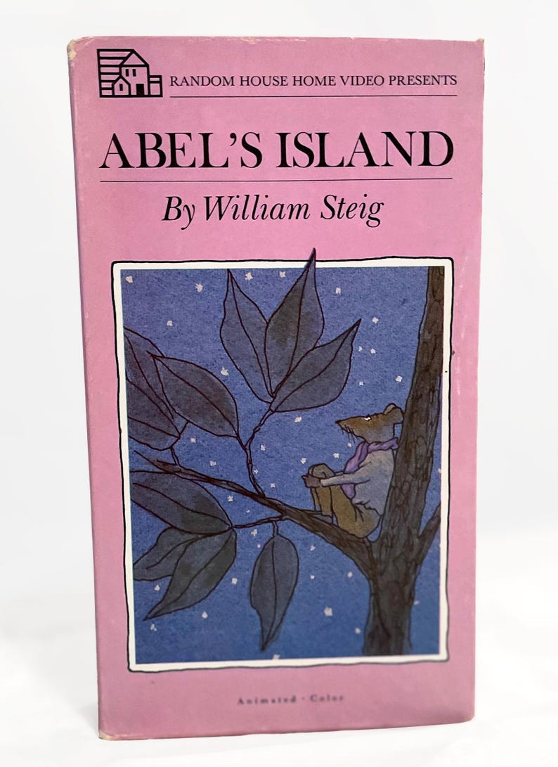 VHS: Abel’s Island by William Steig - Tim Curry 1988 Animated Classic image 1